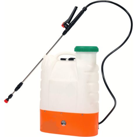 POMPA IRRORATRICE ZAINO SPALLA ELETTRICA BATTERIA 12V 16LT NEBULIZZATORE 610to