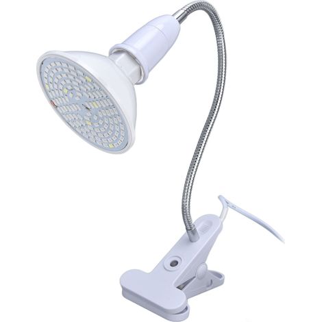Lampe de culture 12 W, 120 LED, avec clip, culot E27/E26, rotation à 360°, spectre rouge/bleu/blanc chaud, prise 110-240 V.