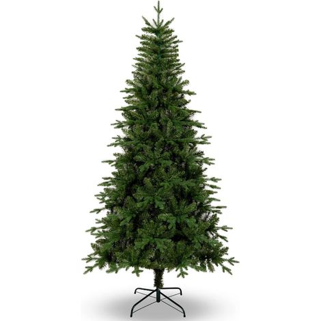 [JAMAIS UTILISÉ]Sapin de Noël artificiel 150 cm, sapin réaliste en PE pour décoration intérieure de Noël, 386 branches en PVC et PE d'aspect naturel, branches articulées, base métallique, réutilisable (1/5)