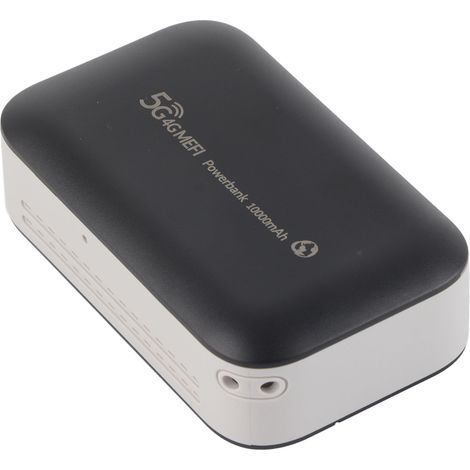 Routeur Wi-Fi 4G portable avec emplacement pour carte SIM, noir. Routeur sans fil 4G pour téléphone, PC, tablette et ordinateur portable. (1/5)