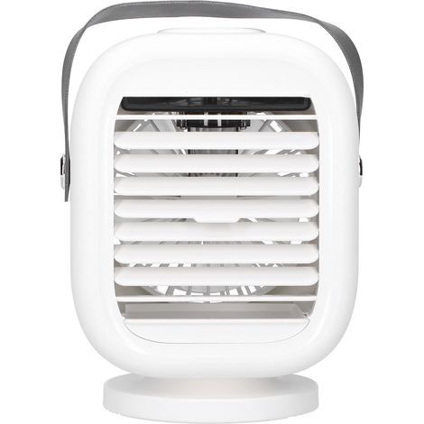 190 ml USB-Lüfter, Luftvernebler, 120°-Oszillation, wiederaufladbar, für Büro und Zuhause, weiß. (1/5)