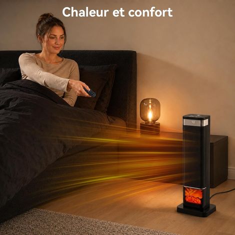 Radiateur Soufflant 2000W Silencieux 40dB Économe, Protection Surchauffe (1/5)