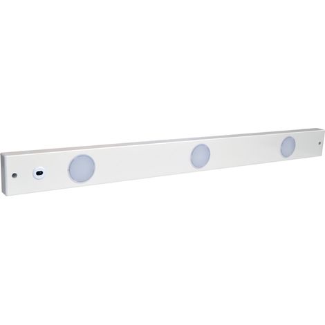 Tibelec – Réglette LED 10W 935 lumens 4000K – Interrupteur infrarouge sans contact – Bornier de connexion intégré – Éclairage intérieur