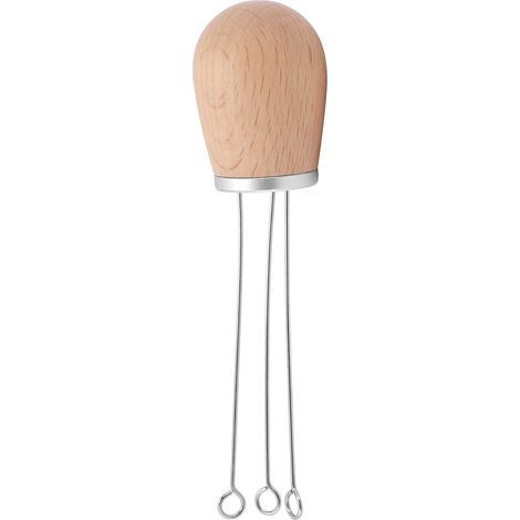 Cuillère à café en bois hêtre argenté - Outil de distribution pour infusion, adapté maison restaurant.