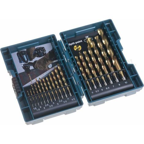 Coffret de 19 Forets à métaux MAKITA B-67795 - HSS-Tin (1/6)
