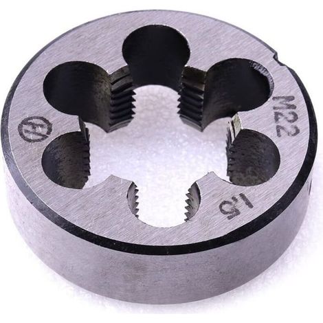 Filière métrique M22 x 1,5 mm droit pour taraudage manuel (1/4)