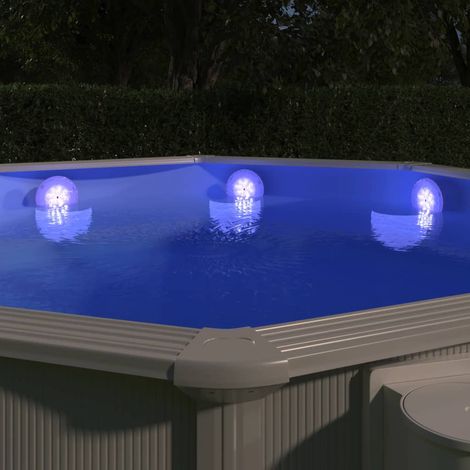 Submersible Floating Pool LED Lamp with Remote Control White vidaXL (1/5)