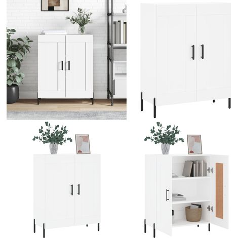Sideboard Weiß 69,5x34x90 cm Holzwerkstoff - Weiß - Holzwerkstoff (1/5)