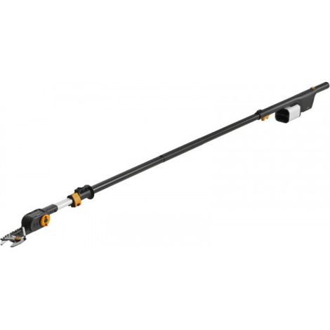 FISKARS Offre promo 2 batteries offertes - Coupe-branche télescopique, à batteries amovibles 12V-4 Ah - portée 6m, diam. de coupe 32mm
