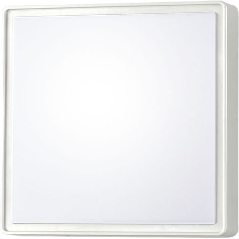 Plafonnier Led Carré Oban 15 W 1900 Lm 4000 K Blanc En Polycarbonate Ip65 Pour Extérieur Et Intérieur - Fabriqué En Italie - Code 3205-62-102 (1/3)