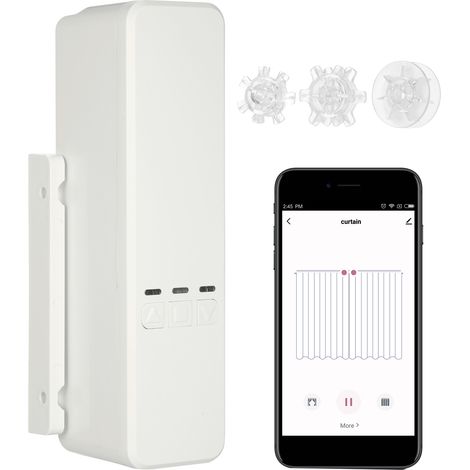 Store enrouleur à chaîne motorisé intelligent WiFi Tuya DIY, moteur d'entraînement de volet roulant, contrôle par application, compatible avec Alexa, Google Home, commande vocale, moteur de rideau él (1/5)