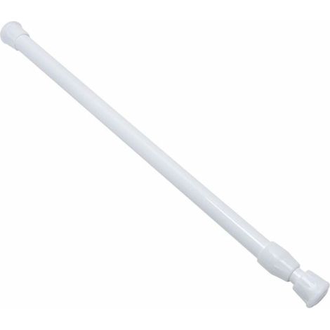 BRAVIX Tringle télescopique réglable, rideau de douche extensible en fer, tringle à rideau légère pour suspendre un rideau de douche, un rideau, une armoire