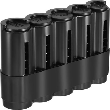 Boîte de rangement pièces plastique distributeur trieur monnaie porte-monnaie facile pour chauffeurs taxi bars restaurants (Noir) (1/5)