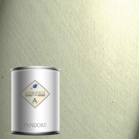 Pandore 1L  Peinture effet Métallisée Couleur Platine Flocon avec spatule (1/4)