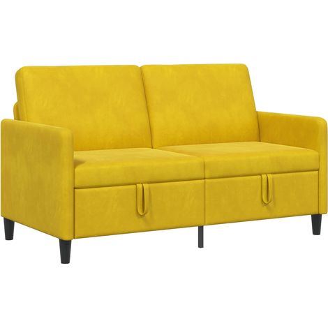 Sofa mit Stauraum Gelb 152 x 78 x 87 cm Polyester vidaXL