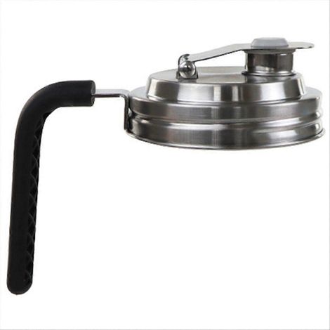 Couvercle à large ouverture en acier inoxydable avec couvercle anti-déversement à charnière et poignée pour le brassage maison. Couvercle de fermeture hermétique en acier inoxydable A (1/5)