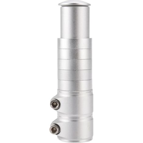 Fahrradlenkererhöhung, höhenverstellbare Lenkerverlängerung aus Aluminiumlegierung, kompatibel mit Mountainbikes (silber)