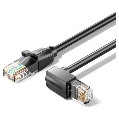 Cable de Red RJ45 UTP Vention IBVBJ Cat.6/ 5m/ Acodado 90º/ Negro