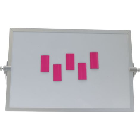 Barre de symboles magnétiques 2x4 cm rose (1/2)