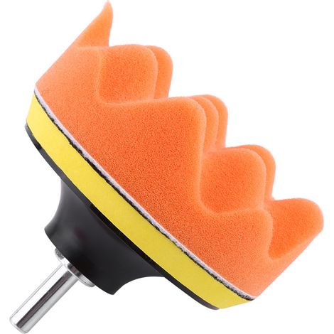 5 Pièces Tampons de Polissage 4" pour Polisseuse Auto avec Adaptateur Perceuse M10 (1/5)