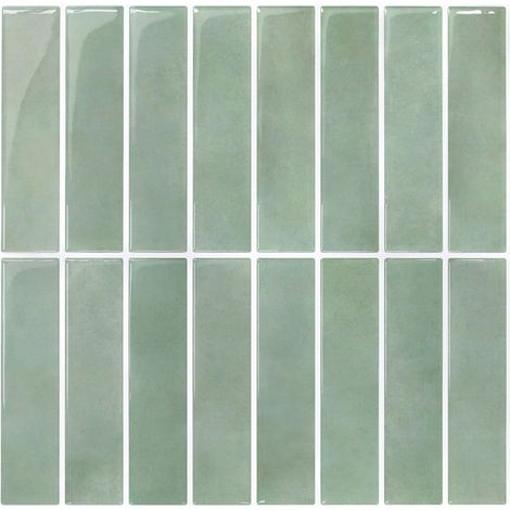 Crédence Adhésive pour Cuisine Carrelage Adhésif Mural Salle de Bain, Stickers Carrelage Métro 3D, 10 Pièces 30,5 x 30,5 cm, Dalle PVC Adhésive Murale, Vinyle Imperméable (1/5)