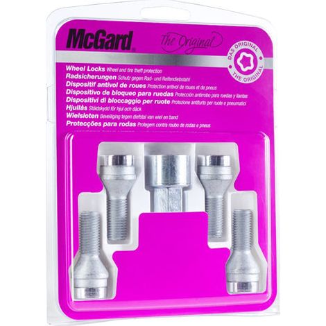 4 VIS ANTIVOL SU MCGARD M12X1.25/ 60°/ LONG. 25.6MM/ Ø19MM
