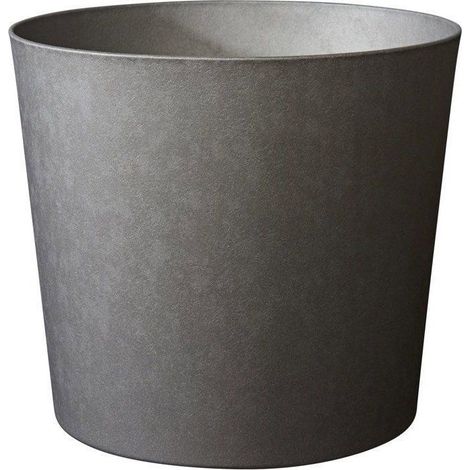 Pot de fleurs Conique Ø 60 cm - EDA - Element - 100 L - Intérieur / Extérieur - Ø 57,5 x H. 48,2 cm - Gris Anthracite