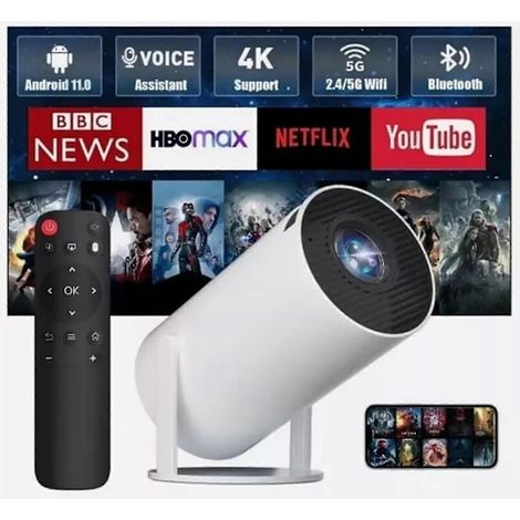 Filiyano – projecteur 5G 4 K de , LED haute définition intelligent, WiFi, Bluetooth, HDMI, USB, home cinéma Android. (1/5)