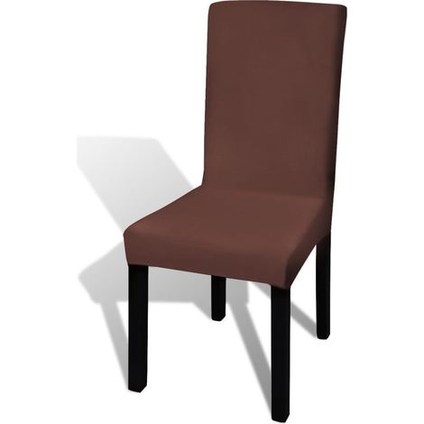 Maison Exclusive - Funda para silla elástica recta 4 unidades mar