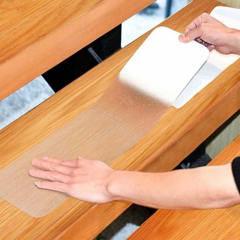 Lot de 15 bandes antidérapantes pour escalier - Pour escaliers - Protection contre les escaliers (15 x 60 cm)-