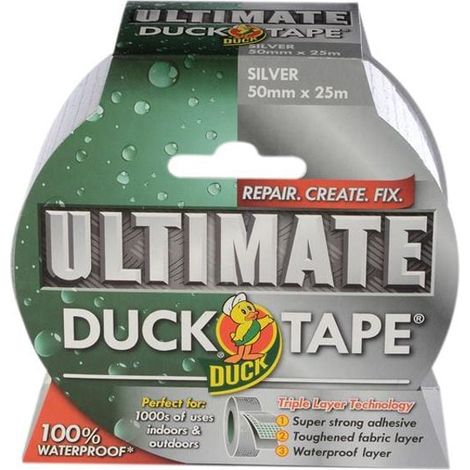 Shurtape 232153 Duck Tape Ultimate 50mm x 25m Silver SHU232153