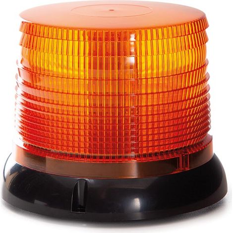 Perel Orangefarbenes LED-Blaulicht, inklusive USB-C-Kabel und USB-C-zu-USB-A-Konverter, mit Schraub-, Magnet- und Saugnapfhalterung.
