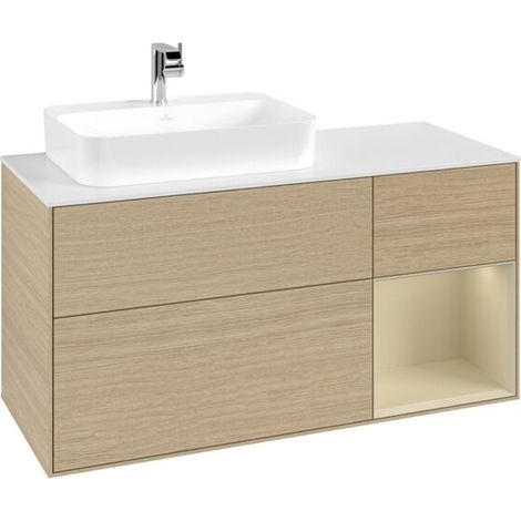 Villeroy & Boch F401HJPC Armoire sous-lavabo Finion F40 (1/3)