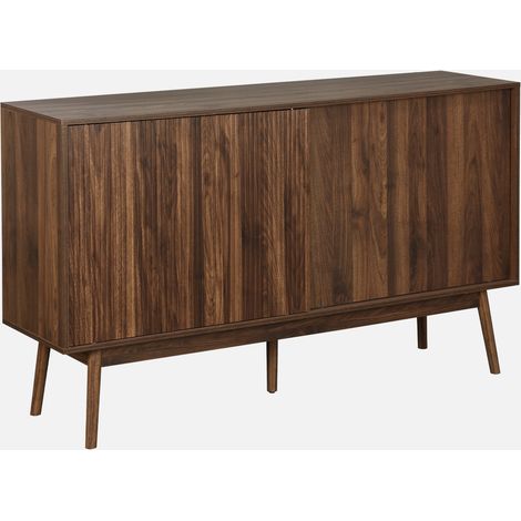 Aparador escandinavo efecto madera con 2 puertas, 150cm (1/5)