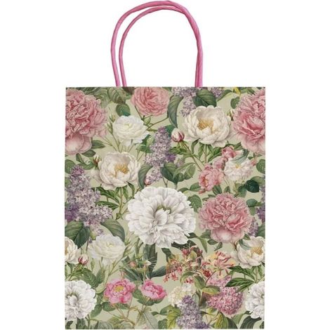 Borsa decorativa A5 STBAG157 Peonie e rose