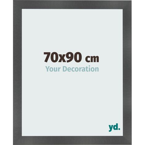 yd. - Cadre photo 70x90 - Noir Mat - MDF - Pisa (1/5)