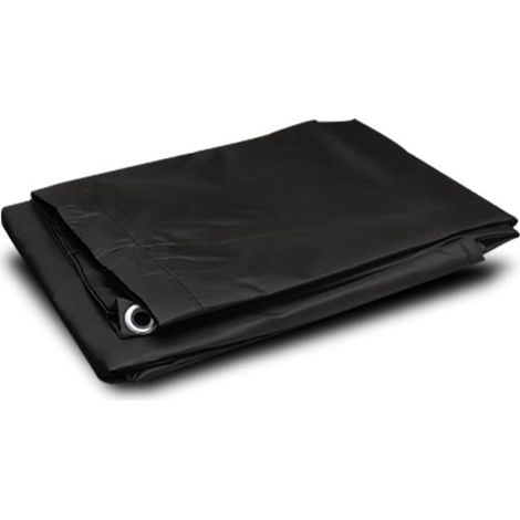 Housse de protection pour barbecue - JUANIO - Barbecue rectangulaire - Polyester imperméable - Noir - 125x62x95 cm (1/4)
