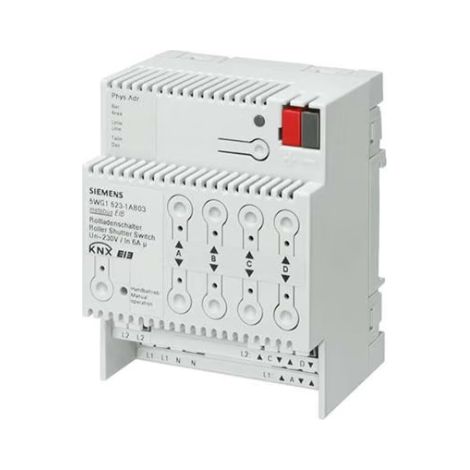 Siemens 5WG1523-1AB03 KNX Roller shutter actuator 4 outputs 6A
