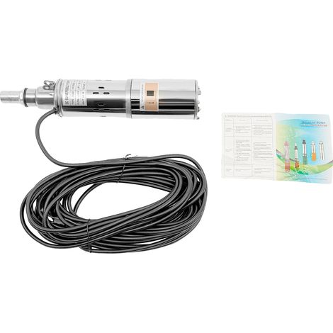 Tauchpumpe, solarbetrieben, 200W Leistung, Silber (1/2)