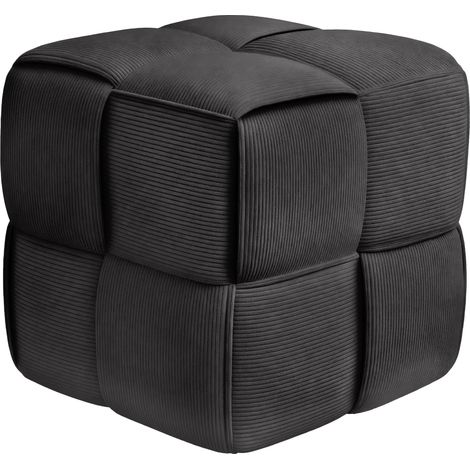Sitzhocker Cord Forinta dunkelgrau