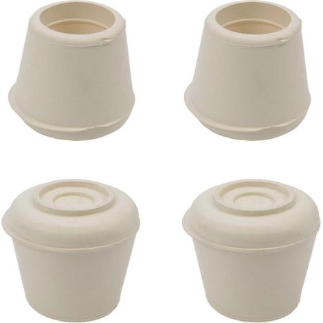 Embouts de pieds de chaise ronds de 19 mm de diamètre intérieur, embouts en caoutchouc antidérapants (1/5)