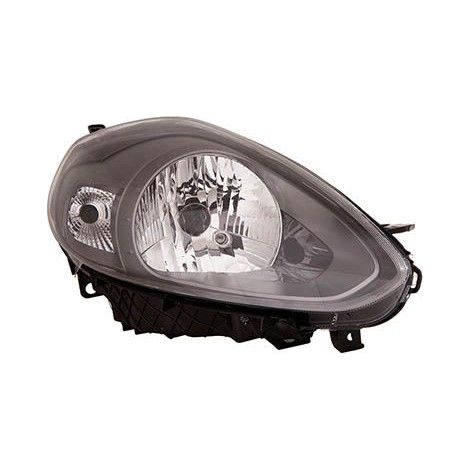 Phare avant droit base noire H4 Fiat Punto Evo depuis 2009