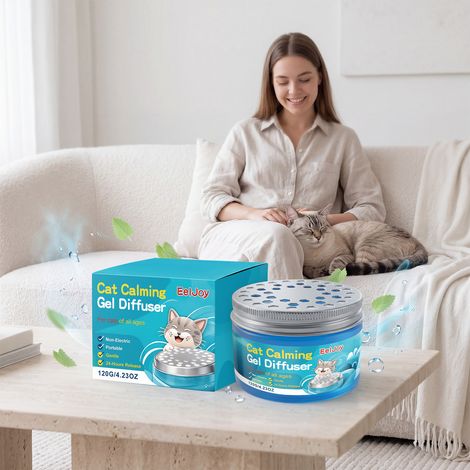 Cat Comfort Gel Diffuser - Daily Care for Your Cat's Mood - Calming and Soothing Indoor Diffuser - 120g -- BIEMMEDUE (1/5)