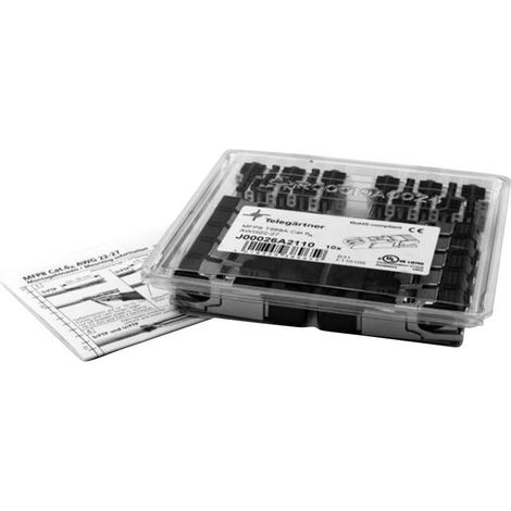 RJ45 mâle droit, assemblage sur site Telegärtner 100023042 100023042 RJ45 mâle, droit 10 pc(s) (1/5)