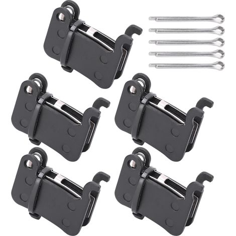 Jeu de 5 plaquettes de frein à disque pour vélo, en résine semi-métallique, accessoires pour VTT M965 BB7 (1/5)