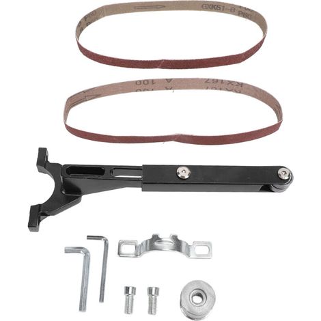 Adaptateur de Ponceuse à Bande pour Meuleuse D'angle 100 125 de Type M10 M14, Accessoire de Ponçage, Kit D'adaptateur de Polissage de Tuyau, Outils Professionnels de Polissage du (1/5)