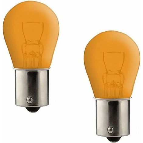 Ampoule Clignotant - 12 V 21 W BA15S Orange - Pour Voiture Remorque Tracteur - 2 Pièces (1/5)