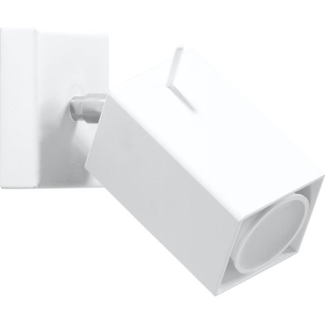 Lámparas de pared Merida blanco acero 1xGU10 8cm Sollux (1/2)