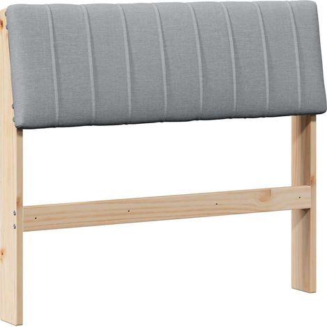 Maison Exclusive - Cabecero tapizado Gris Claro 90 cm Madera de p