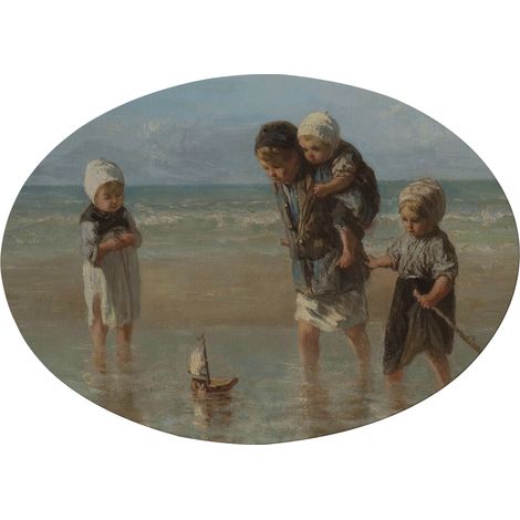 Leinwandbild Kinder Meer (Jozef Israëls)